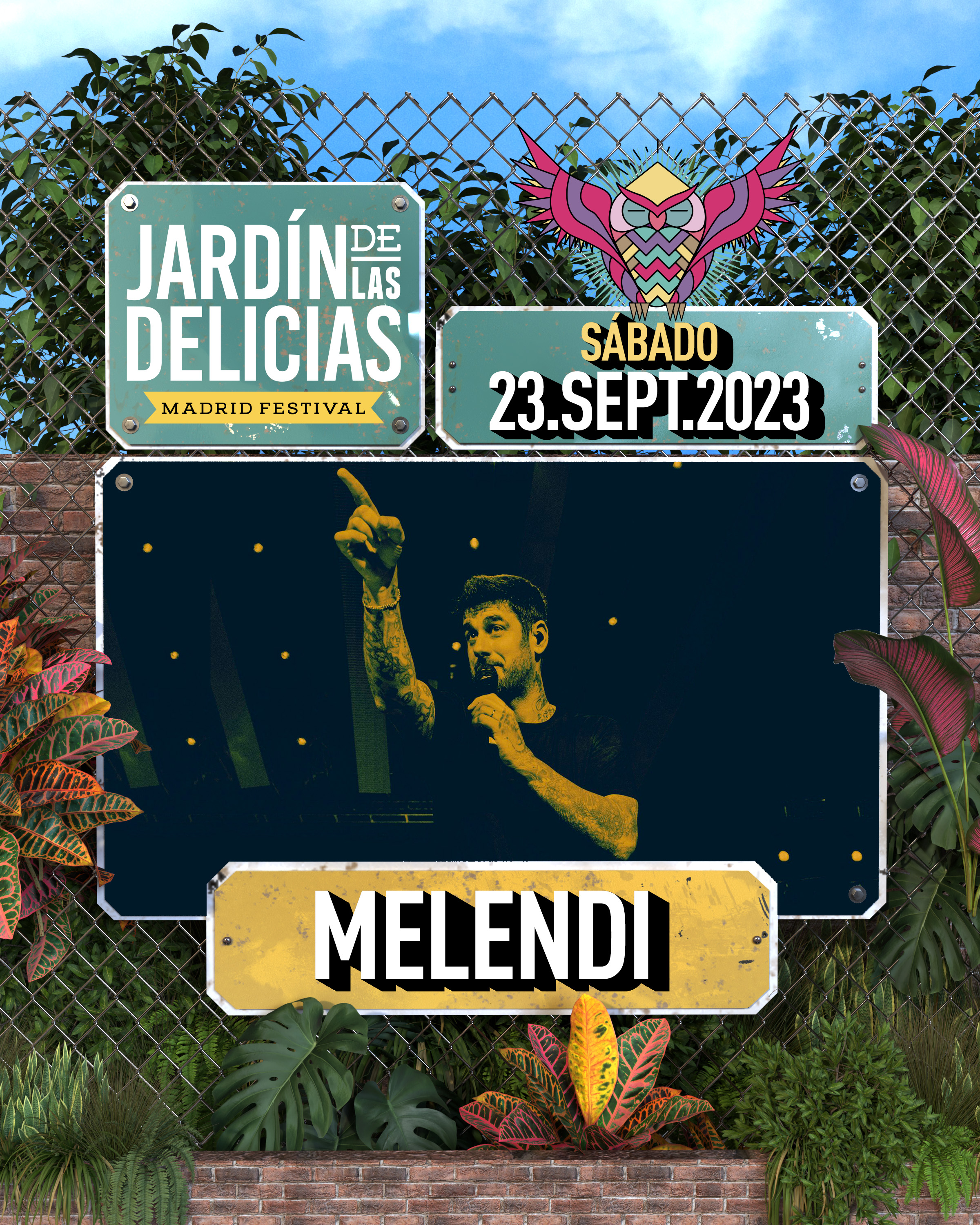 Melendi Cartel Jardin de las delicias