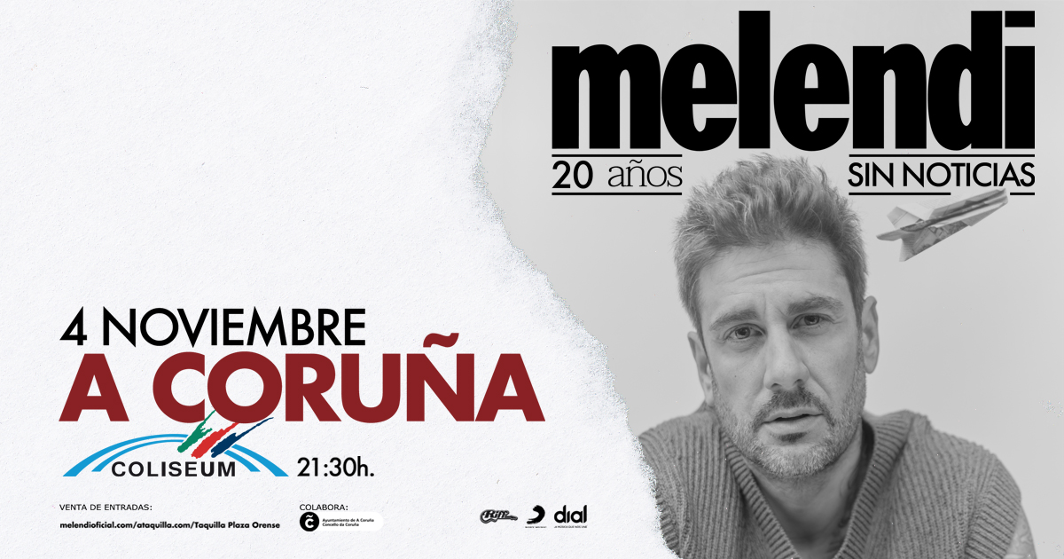 Melendi A Coruña