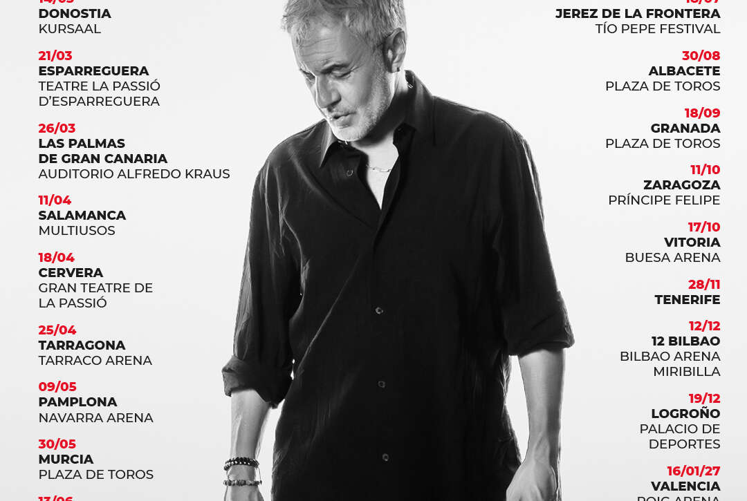 Sergio Dalma, cartel gira