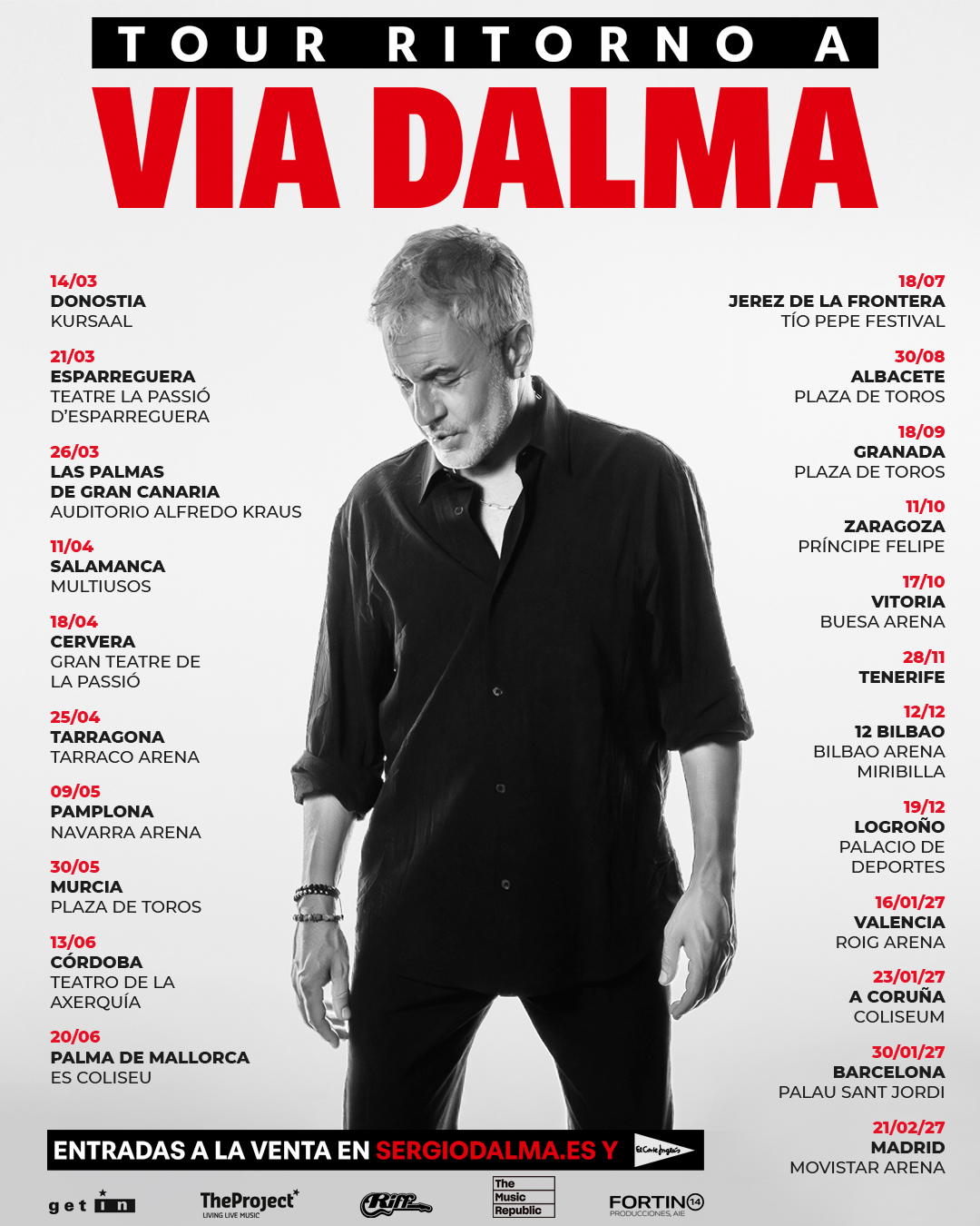 Sergio Dalma, cartel gira