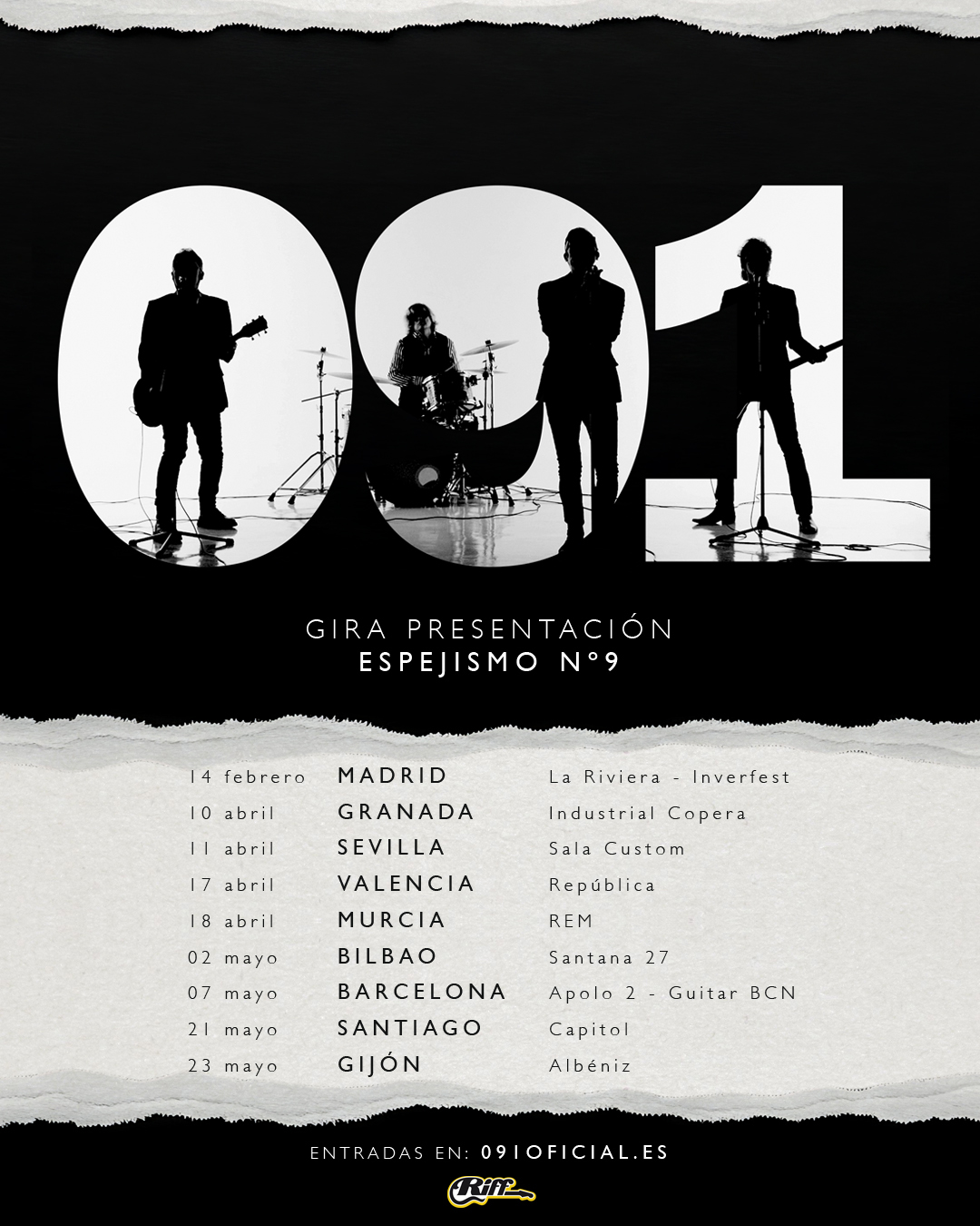 091 Cartel gira presentación Espejismo Nº9