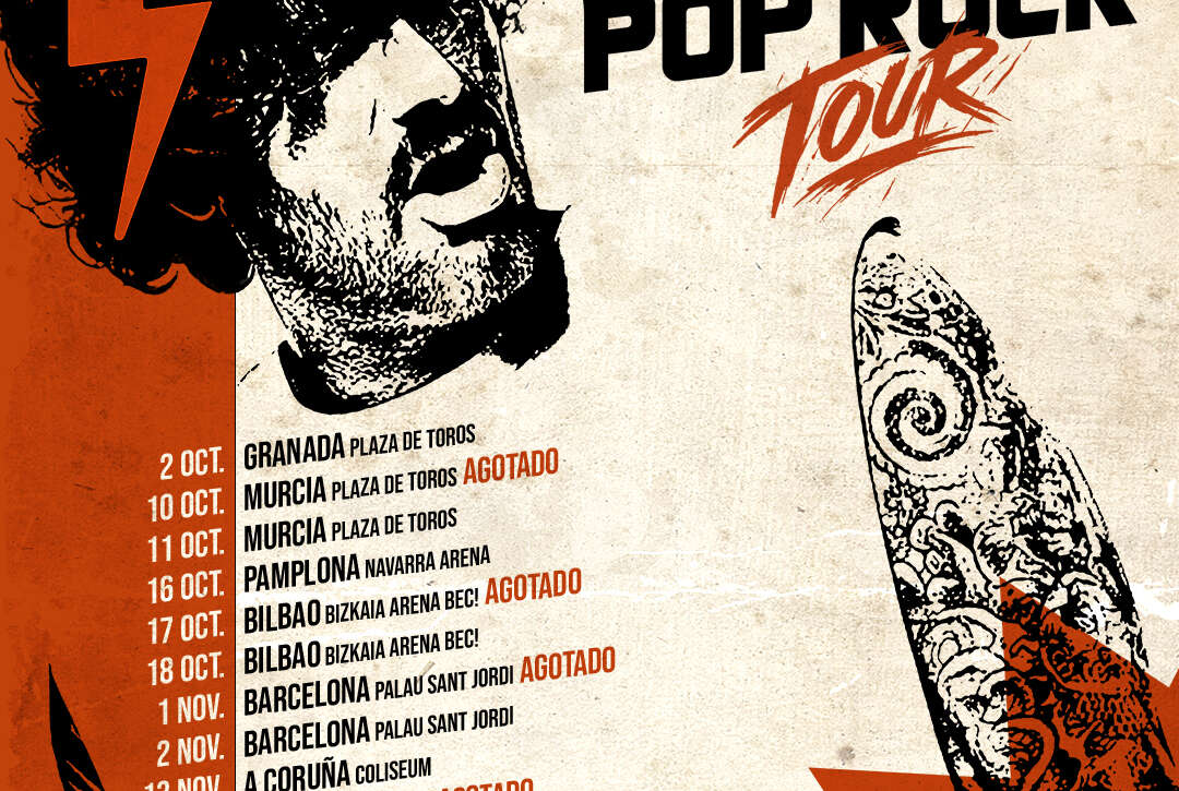 Melendi Pop Rock Tour 2026 Nuevas fechas 1080x1350